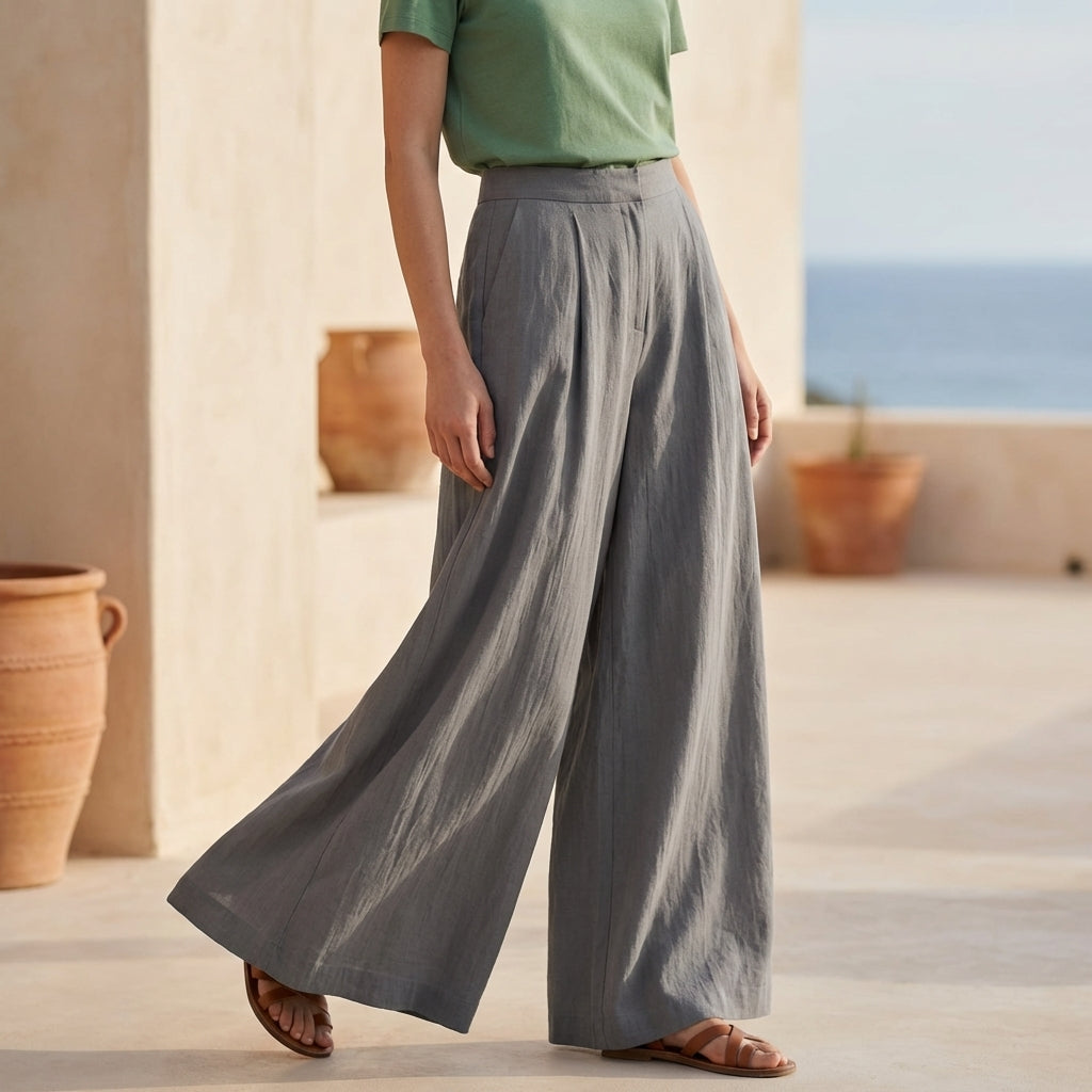 Unik - Silhouette Linen Pants