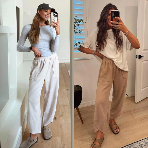Unik - Wide Leg Relaxed Fit Pants