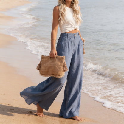 Unik - Silhouette Linen Pants
