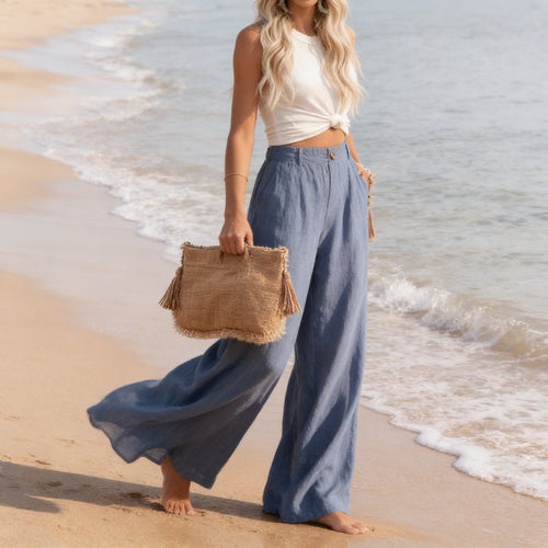 Unik - Silhouette Linen Pants
