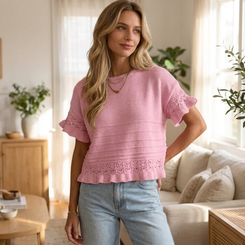 Unik - Ruffle Glow Top