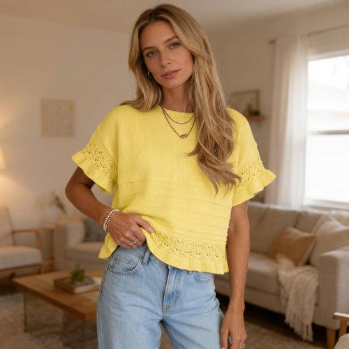 Unik - Ruffle Glow Top