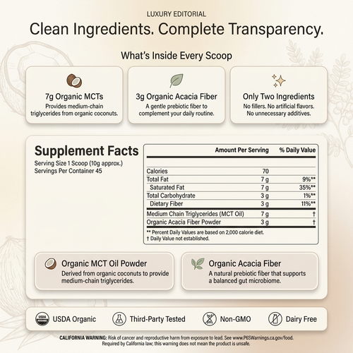 Organic MCT Oil Powder