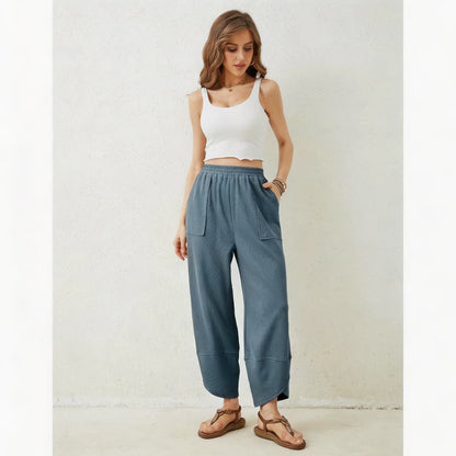 Unik - Wide Leg Relaxed Fit Pants