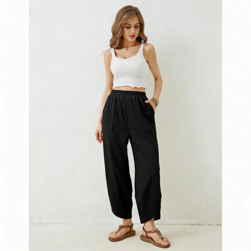 Unik - Wide Leg Relaxed Fit Pants