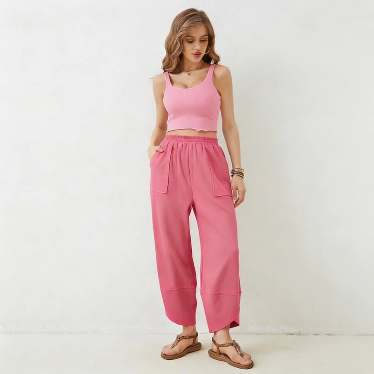 Unik - Wide Leg Relaxed Fit Pants
